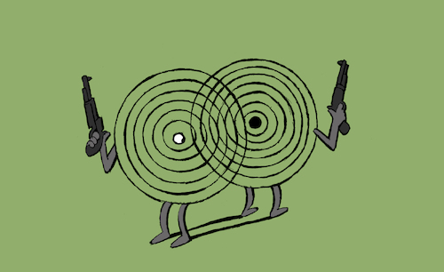 Cartoon: Target Duel... (medium) by berk-olgun tagged target,duel