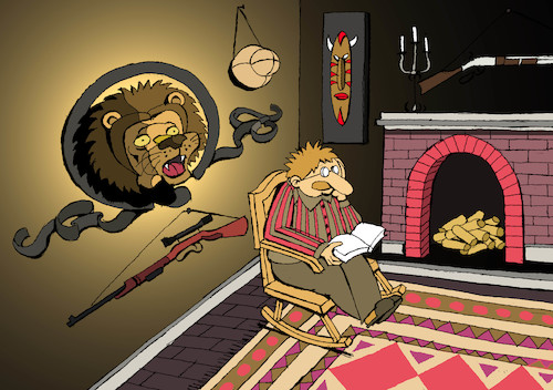 Cartoon: Taxidermy... (medium) by berk-olgun tagged taxidermy