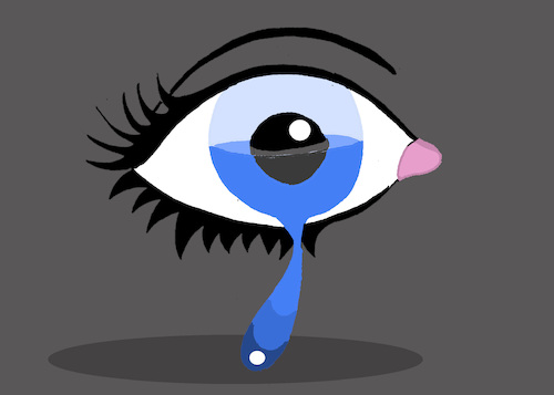 Cartoon: Tears... (medium) by berk-olgun tagged tears