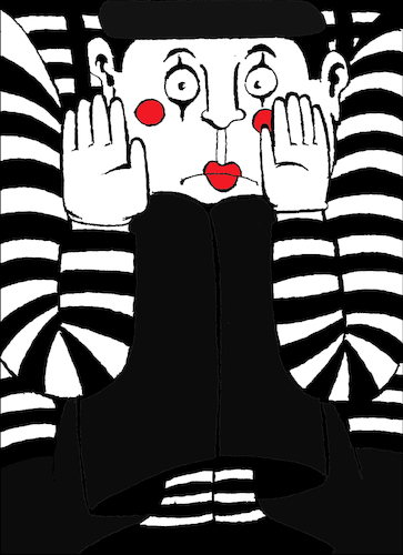 Cartoon: The Best Mime... (medium) by berk-olgun tagged the,best,mime