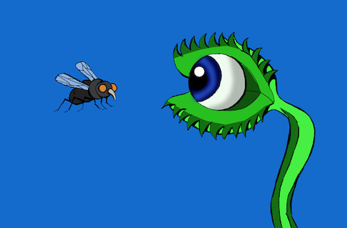 Cartoon: The Eye... (medium) by berk-olgun tagged plant