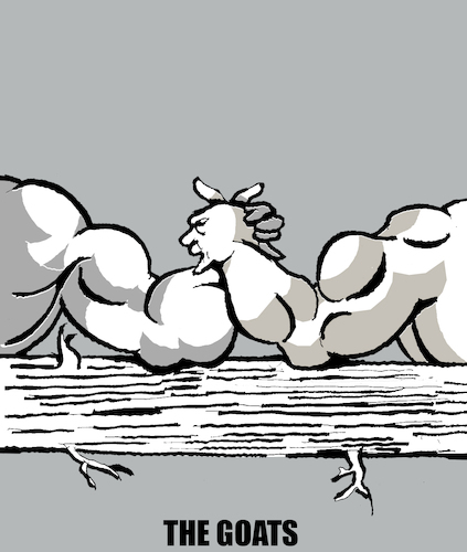 Cartoon: The Goats... (medium) by berk-olgun tagged the,goats