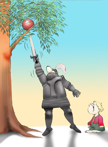 Cartoon: The Knight... (medium) by berk-olgun tagged the,knight
