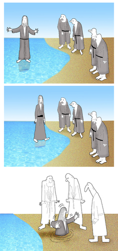 Cartoon: The Miracle.. (medium) by berk-olgun tagged the,miracle