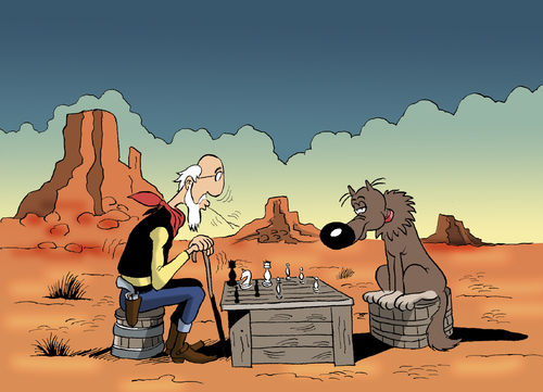 Cartoon: The Old Lucky Luke... (medium) by berk-olgun tagged the,old,lucky,luke