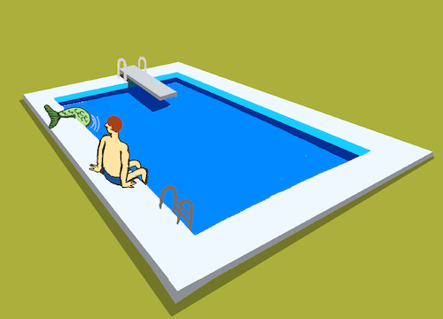 Cartoon: The Pool ... (medium) by berk-olgun tagged the,pool