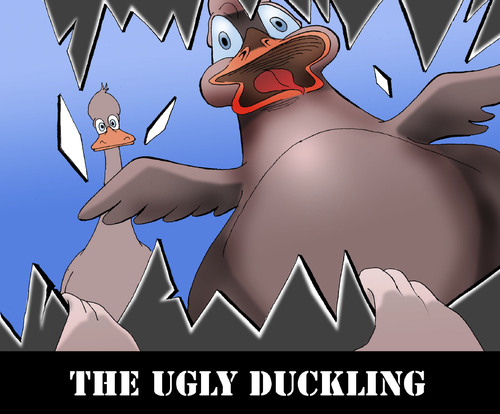 Cartoon: The Ugly Duckling... (medium) by berk-olgun tagged the,ugly,duckling