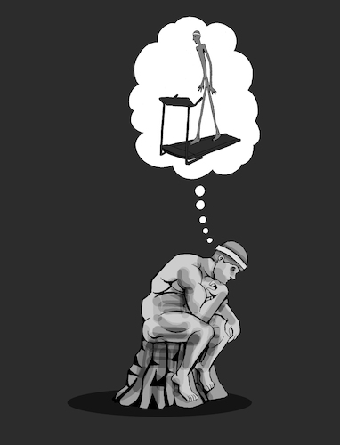 Thinking Man... By berk-olgun | Media & Culture Cartoon | TOONPOOL