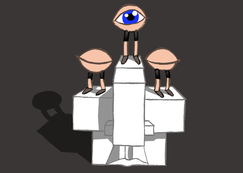 Cartoon: Third Eye... (medium) by berk-olgun tagged third,eye