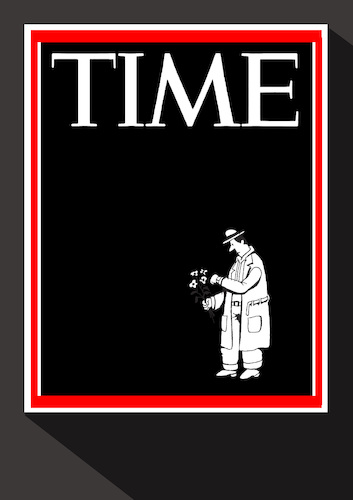 Cartoon: Time Cover... (medium) by berk-olgun tagged time,cover