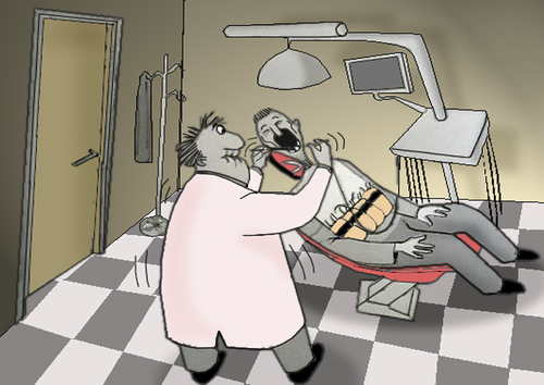 Cartoon: Toothache.. (medium) by berk-olgun tagged toothache