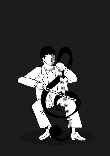 Cartoon: Treble Clef... (medium) by berk-olgun tagged treble,clef