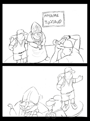 Cartoon: TUSSAUD... (medium) by berk-olgun tagged tussaud