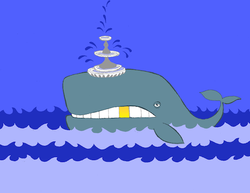 Cartoon: Uncouth Whale... (medium) by berk-olgun tagged uncouth,whale