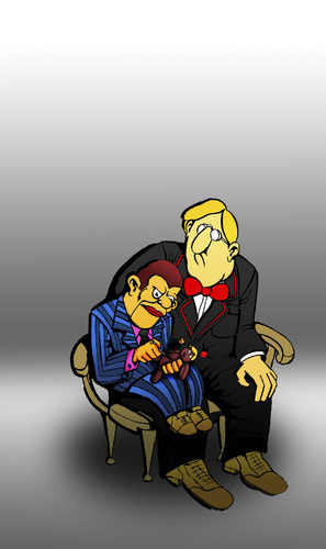 Cartoon: Ventriloquist Voodoo... (medium) by berk-olgun tagged ventriloquist,voodoo