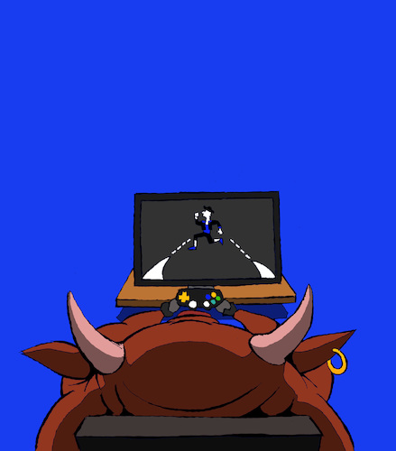 Cartoon: Video Game... (medium) by berk-olgun tagged video,game