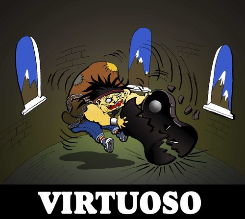 Cartoon: Virtuoso... (medium) by berk-olgun tagged virtuoso
