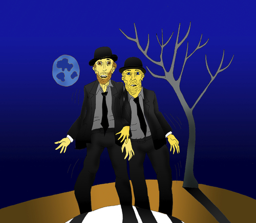 Cartoon: Waiting for Godot... (medium) by berk-olgun tagged waiting,for,godot
