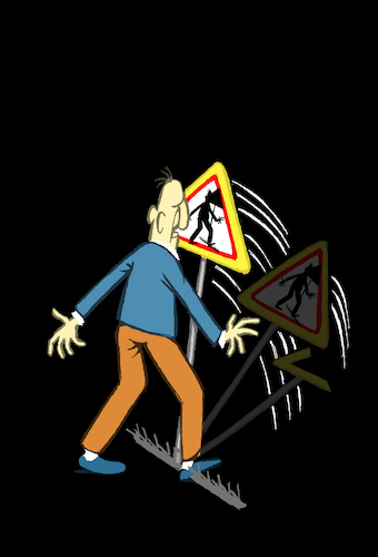 Cartoon: Warning... (medium) by berk-olgun tagged warning