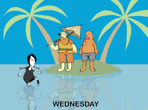 Cartoon: Wednesday... (medium) by berk-olgun tagged wednesday