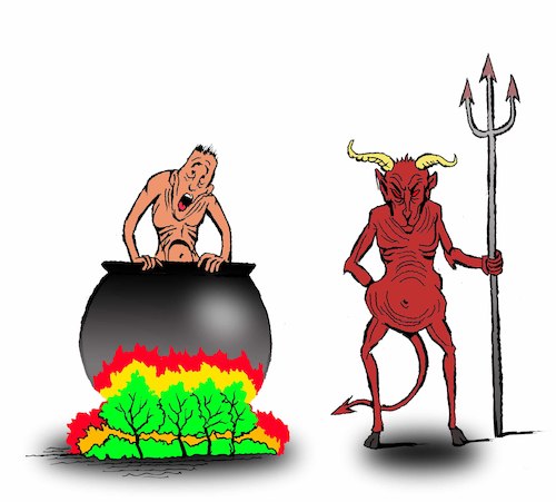 Cartoon: Wildfire... (medium) by berk-olgun tagged wildfire
