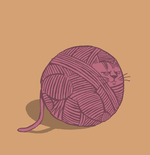 Cartoon: Yarn Ball... (medium) by berk-olgun tagged yarn,ball