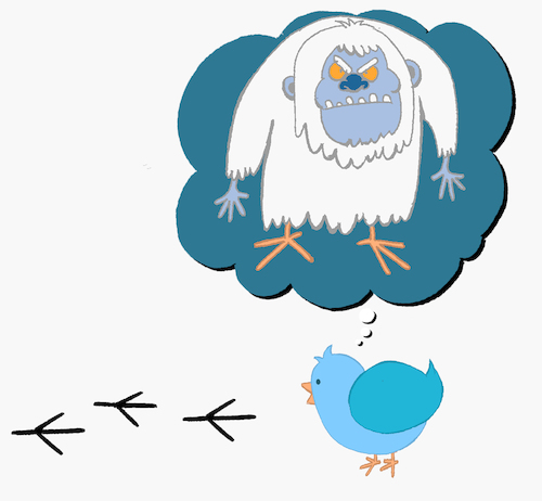 Cartoon: Yeti Bird... (medium) by berk-olgun tagged yeti,bird