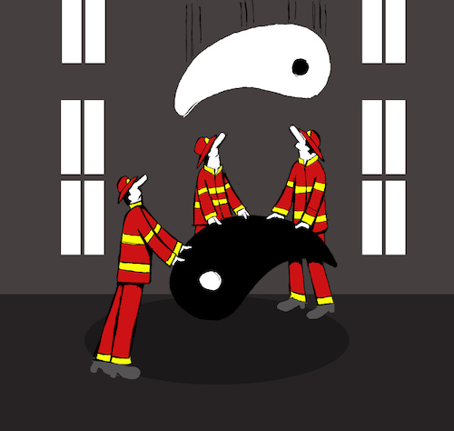 Cartoon: Yin Yang... (medium) by berk-olgun tagged yin,yang