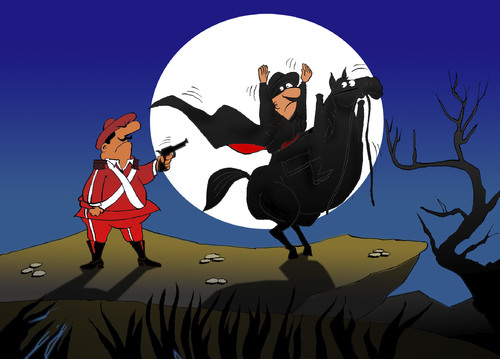 Cartoon: Zorro... (medium) by berk-olgun tagged zorro