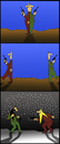 Cartoon: Absurd Duel... (small) by berk-olgun tagged absurd,duel