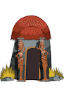 Cartoon: African Hut... (small) by berk-olgun tagged african,hut