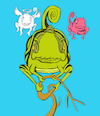 Cartoon: Angel vs Devil... (small) by berk-olgun tagged angel,vs,devil