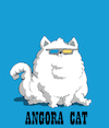 Cartoon: Angora Cat... (small) by berk-olgun tagged angora,cat