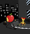 Cartoon: Apple Bite... (small) by berk-olgun tagged apple,bite
