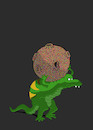 Cartoon: Atlas Dinosaur... (small) by berk-olgun tagged atlas,dinosaur