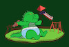 Cartoon: Baby Godzilla... (small) by berk-olgun tagged baby,godzilla