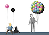 Cartoon: Balloon Seller... (small) by berk-olgun tagged balloon,seller