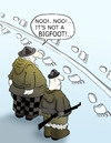 Cartoon: BIGFOOT.. (small) by berk-olgun tagged bigfoot