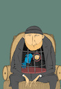 Cartoon: Blue Bird... (small) by berk-olgun tagged bukowski