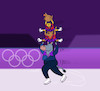 Cartoon: Bremen Ice Skaters... (small) by berk-olgun tagged bremen,ice,skaters