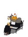 Cartoon: Bremen Jazz Musicians... (small) by berk-olgun tagged bremen,jazz,musicians