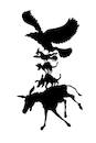 Cartoon: Bremen Musicians... (small) by berk-olgun tagged bremen,musicians