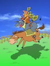 Cartoon: Bremen Rodeo... (small) by berk-olgun tagged bremen,rodeo