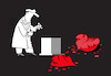 Cartoon: Broken Art... (small) by berk-olgun tagged broken,heart