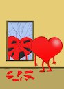 Cartoon: Broken Heart... (small) by berk-olgun tagged broken,heart