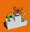 Cartoon: Butterfly... (small) by berk-olgun tagged butterfly