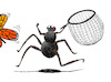 Cartoon: Butterfly Hunter... (small) by berk-olgun tagged butterfly,hunter