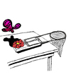 Cartoon: Butterflytrap... (small) by berk-olgun tagged butterflytrap