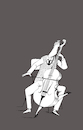 Cartoon: Cellist... (small) by berk-olgun tagged cellist