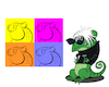 Cartoon: Chameleon... (small) by berk-olgun tagged chameleon